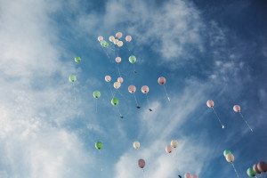 Luftballons auf der Hochzeit