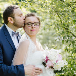 Hochzeitsshooting Brautpaar Brautstrauß