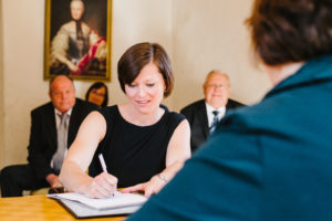 Trauung Unterschrift