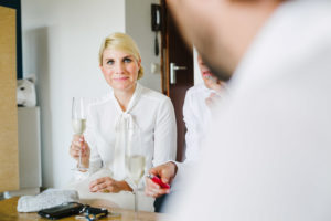 Hochzeitsreportage Sekt