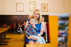 Mutter mit Sohn