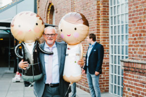 Brautpaar Luftballons