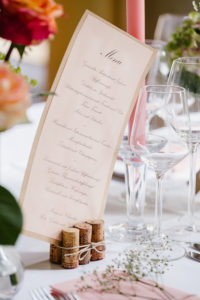 Hochzeit Menükarte