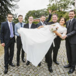 Braut Gruppenfoto
