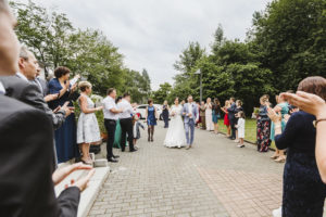 Empfang Brautpaar