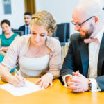 Braut Unterschrift