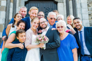 Gruppenfoto Hochzeit