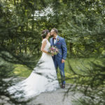 Hochzeitsfoto in der natur