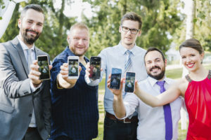 kreatives Hochzeitsfoto