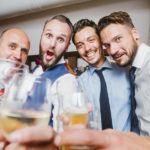 spaßiges Gruppenfoto