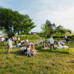 Garten Hochzeitsgäste