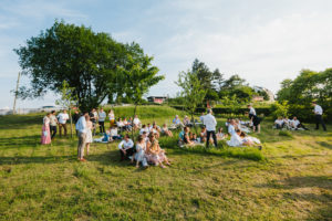 Garten Hochzeitsgäste