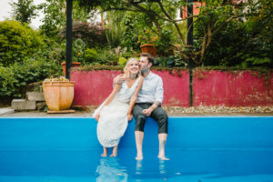 Brautpaar Pool