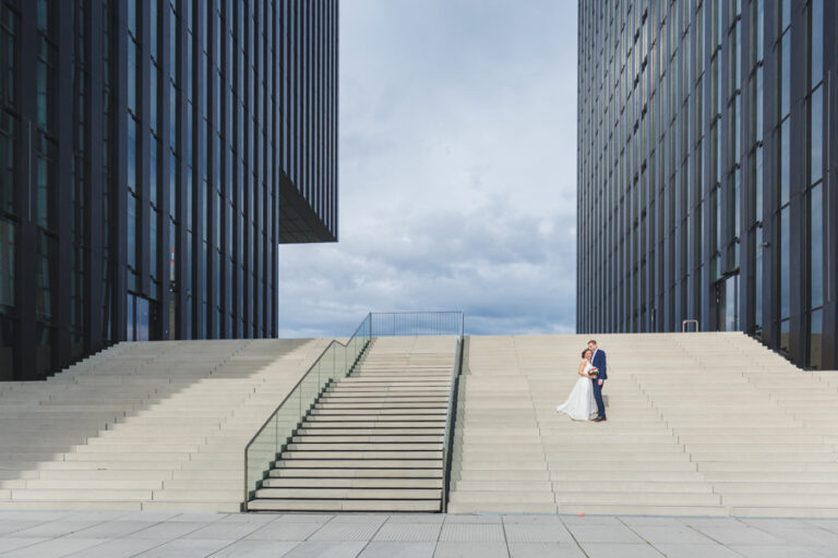 Hochzeitsfotos am Medienhafen