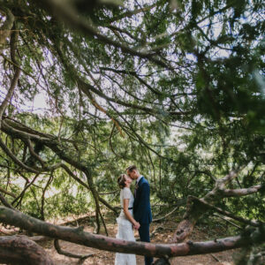 Hochzeitsfoto in der Natur