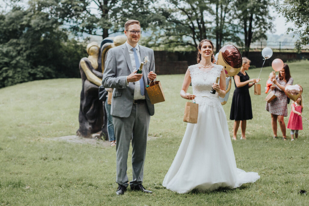 Sektempfang auf der Hochzeit